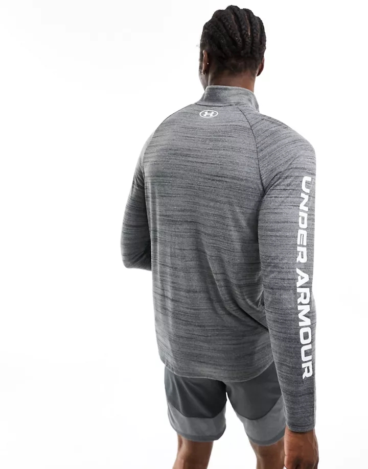 Camiseta deportiva gris con media cremallera Evolved Core Tech 2.0 de Under Armour Gris CHWRAayQ