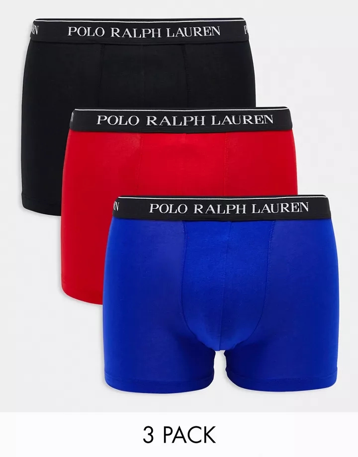 Pack de 3 calzoncillos de color azul marino, rojo y negro de Polo Ralph Lauren Pack de 3 calzoncillos CKUfTTmv