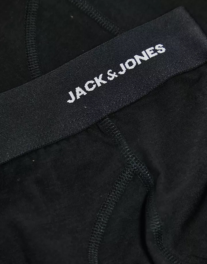 Pack de 3 pares de calzoncillos negros de bambú de Jack & Jones Negro CPvc5xnv