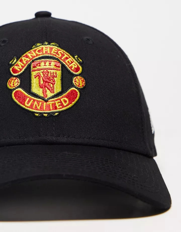 Gorra negra con logo del Manchester United 9Forty de New Era Negro CZbYqLoP