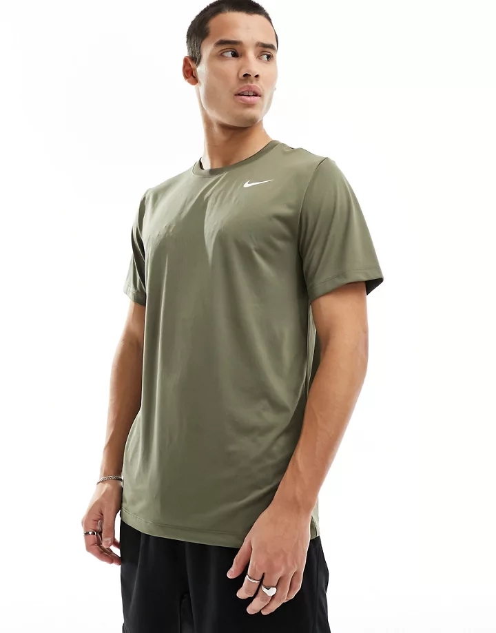 Camiseta verde oliva Dri-FIT Legend de Nike Training Caqui CaCGEBL4