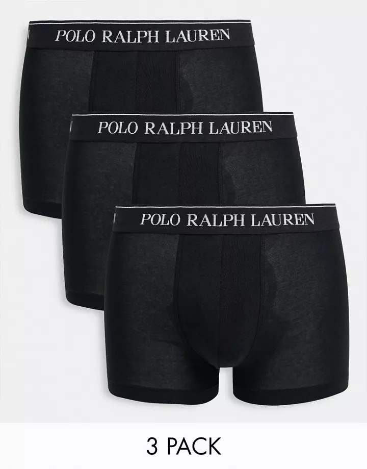 Pack de 3 calzoncillos negros de Polo Ralph Lauren Negr