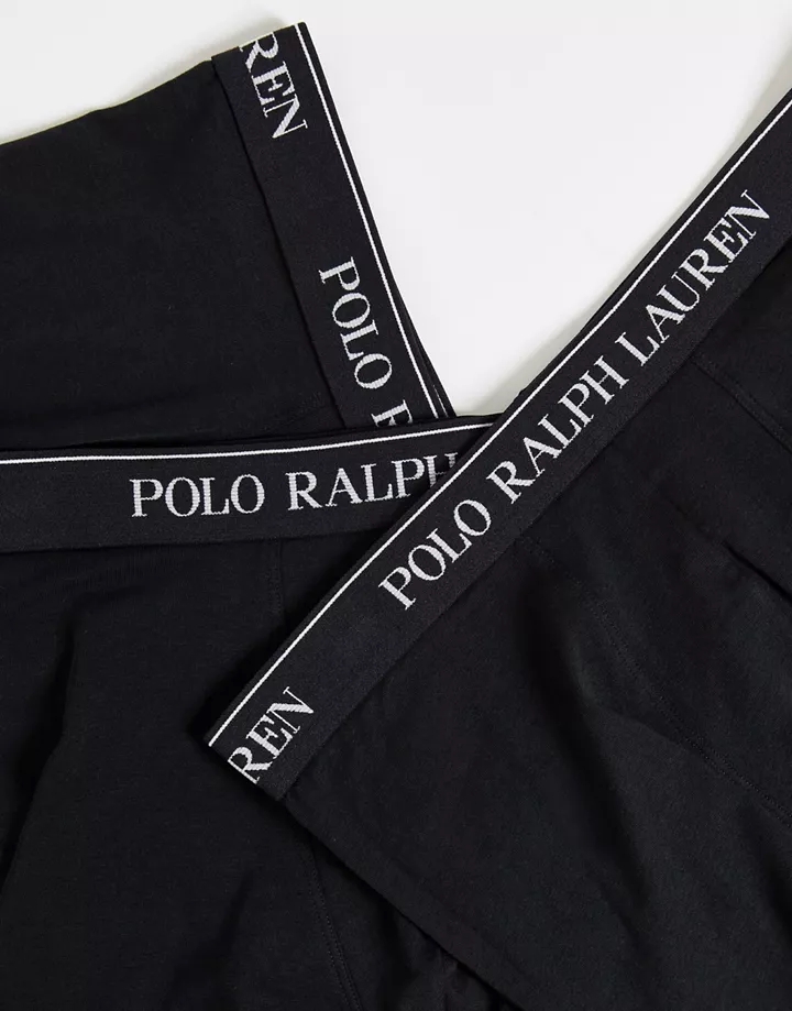 Pack de 3 calzoncillos negros de Polo Ralph Lauren Negro Cbh5aJtb