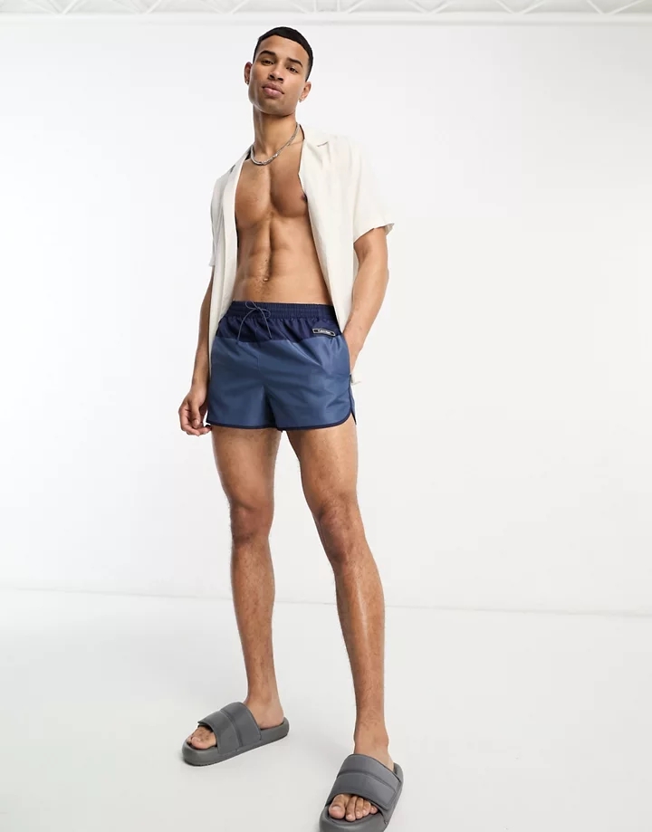 Shorts de baño azul marino estilo deportivo Core Solids de Calvin Klein Azul marino D1k2NYDM