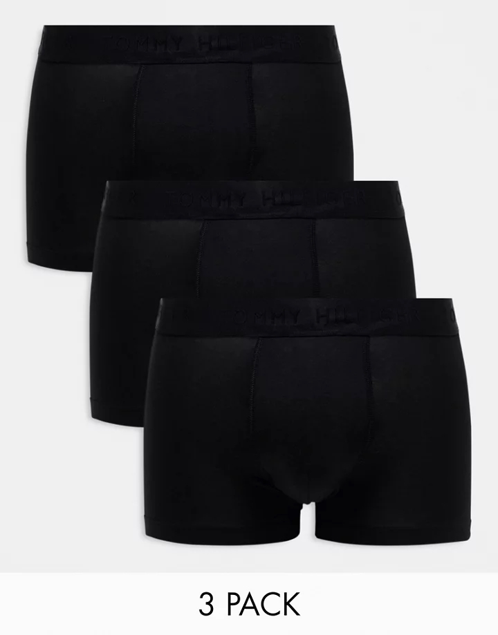 Pack de 3 calzoncillos negros Everyday Luxe de Tommy Hi