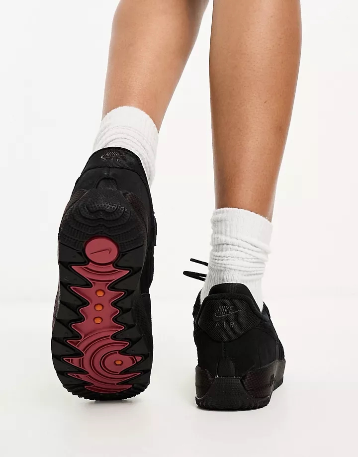 Zapatillas de deporte negro triple unisex Air Force 1 Wild de Nike Negro DeBRtoZ5