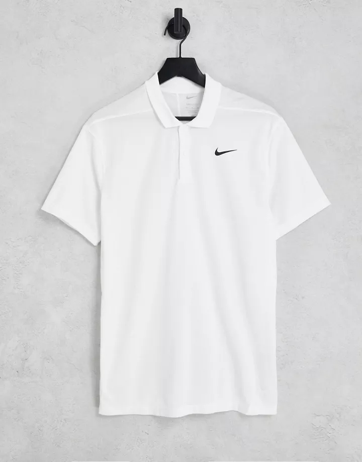 Polo blanco con logo en el pecho Victory de Nike Golf B