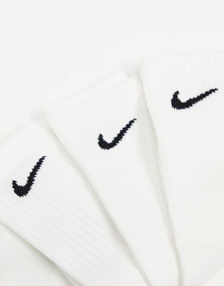Pack de 3 pares de calcetines blancos de Nike Training Blanco EGXa3Ipo