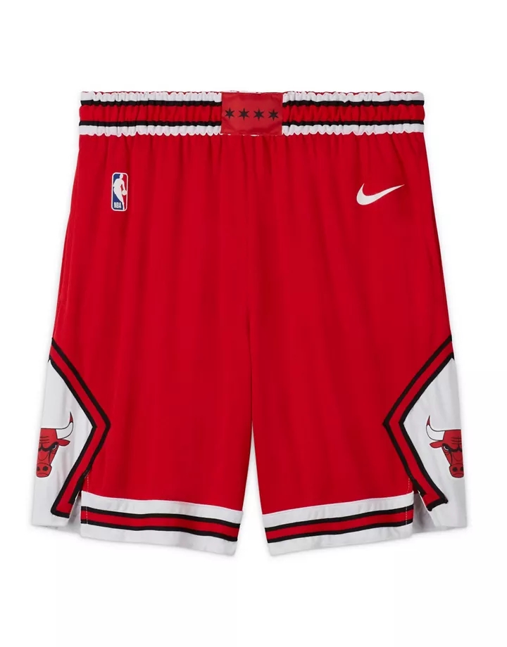 Pantalones cortos rojo universitario unisex de los Chicago Bulls de la NBA Icon de Nike Basketball Rojo EKtb7U47