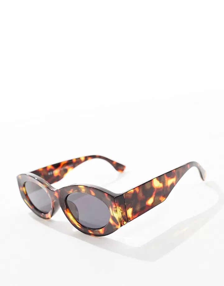Gafas de sol color carey de estilo ojos de gato finas de AJ Morgan Marrón EMCxlyil
