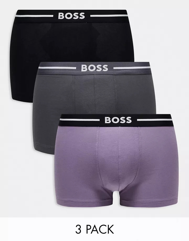 Pack de 3 calzoncillos de colores Bold de BOSS bodywear