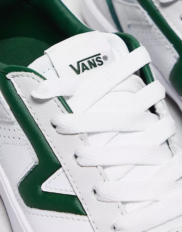 Zapatillas de deporte blancas y verdes con suela de goma Lowland de Vans Blanco FTZA96vm