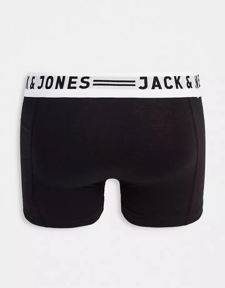 Pack de 3 pares de calzoncillos en negro de Jack & Jones Negro FdNrV4Sc