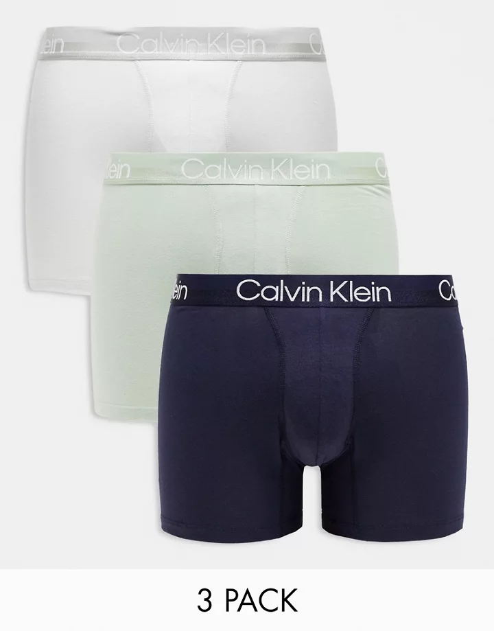 Pack de 3 calzoncillos bóxer de varios colores elásticos Modern Cotton de Calvin Klein Multicolor Fr1Bs3cs