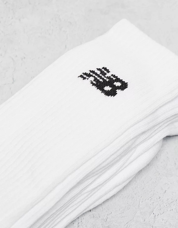 Pack de 3 pares de calcetines deportivos blancos con logo de New Balance Blanco G3qTEIYq