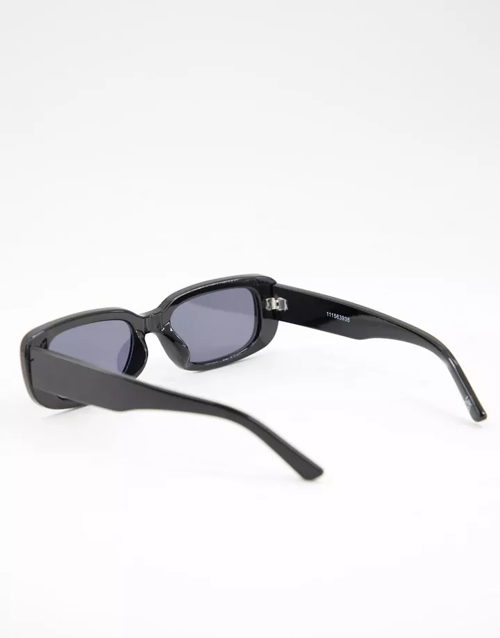 Gafas de sol negras cuadradas de tamaño medio de DESIGN Negro GJQdVhIP