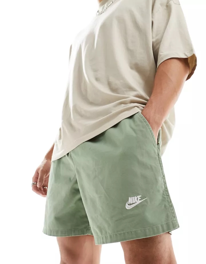 Pantalones cortos verdes lavados de Nike Club Verde GNI