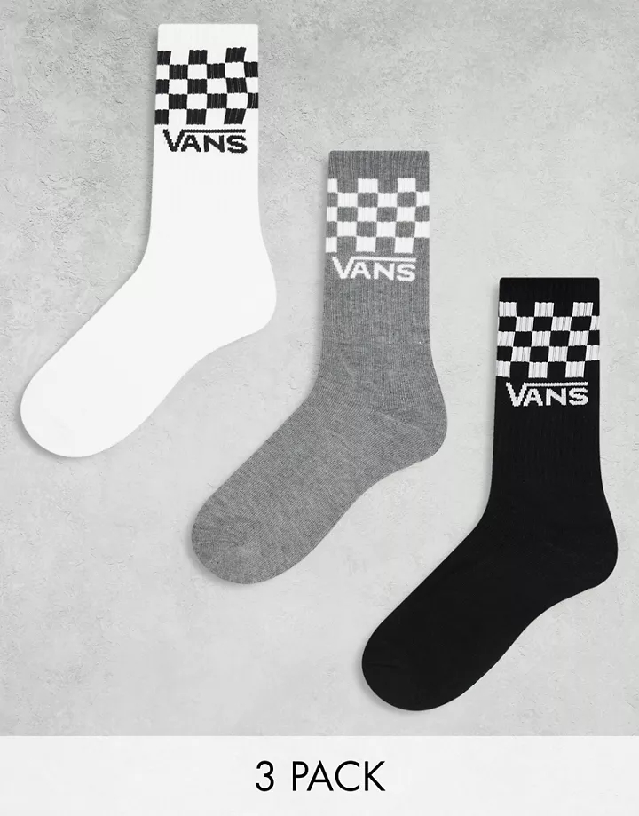Calcetines deportivos de Vans Classic Negro y blanco GV