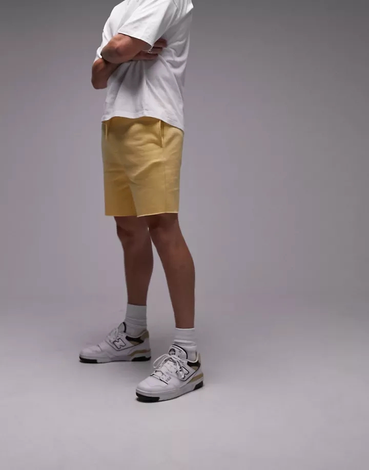 Pantalones cortos amarillos clásicos de Topman Amarillo GmrBRcGU