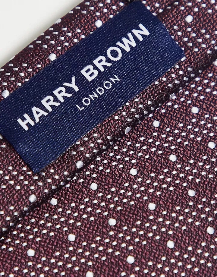 Corbata burdeos estampada de Harry Brown Burdeos GtAXxdjO