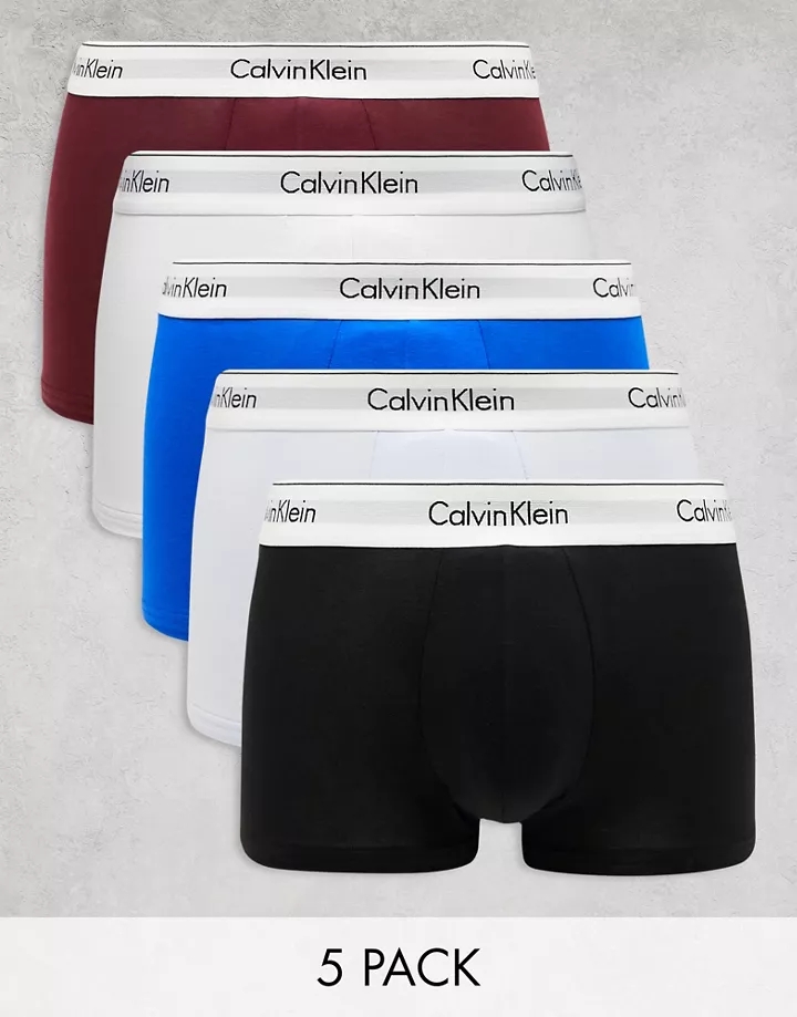 Pack de 5 calzoncillos multicolores de Calvin Klein Multicolor HetZYxfC
