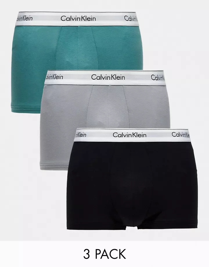 Pack de 3 calzoncillos de varios colores elásticos de algodón Modern Cotton de Calvin Klein MULTICOLOR bnRpv8WH