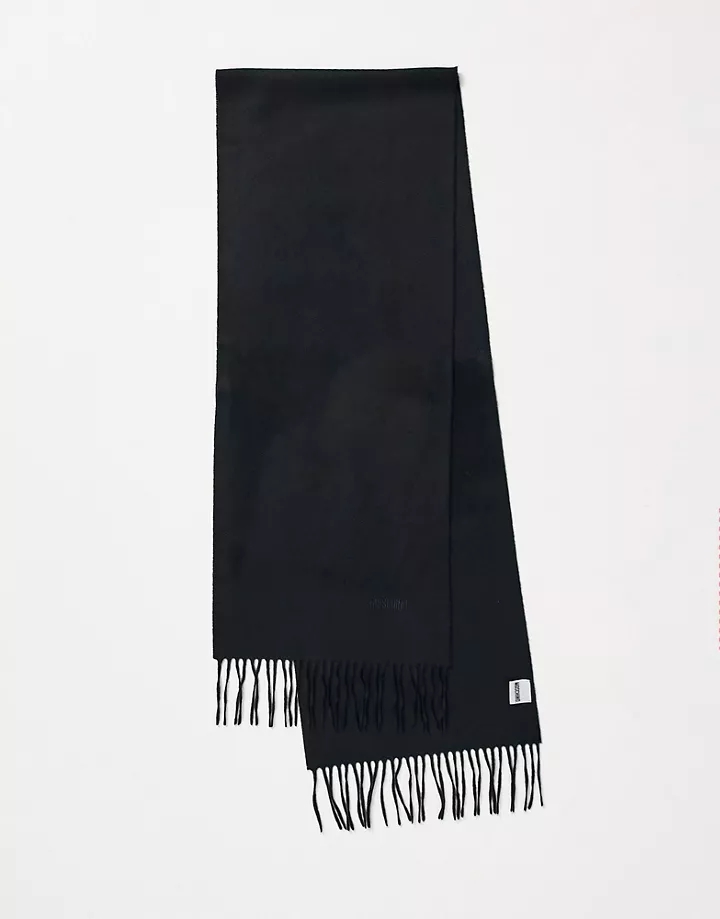 Bufanda negra de lana de Moschino Negro bqvsRWpo