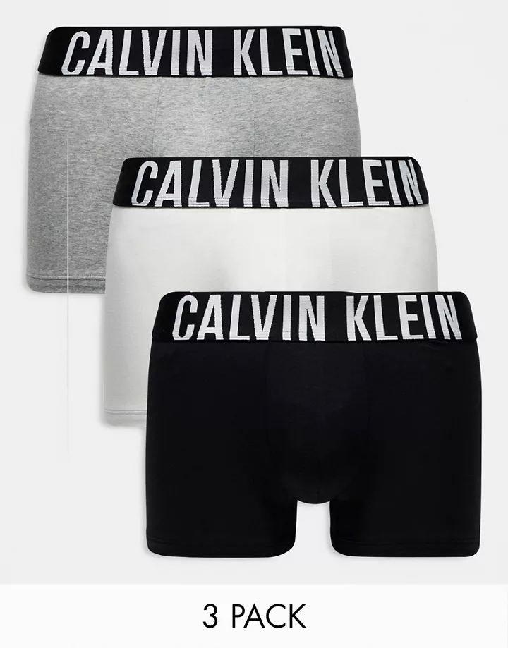 Pack de 3 calzoncillos de varios colores elásticos de algodón Intense Power de Calvin Klein MULTICOLOR bw8D1o6f