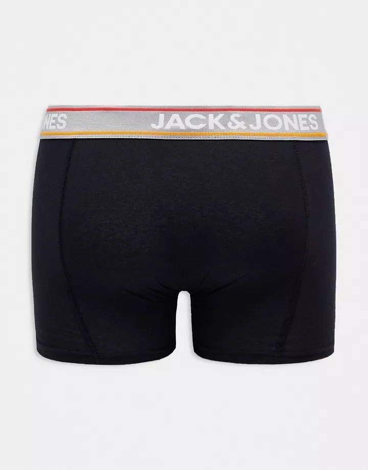 Pack de 3 calzoncillos de color negro y gris de Jack & Jones Azul marino byXCrfFj
