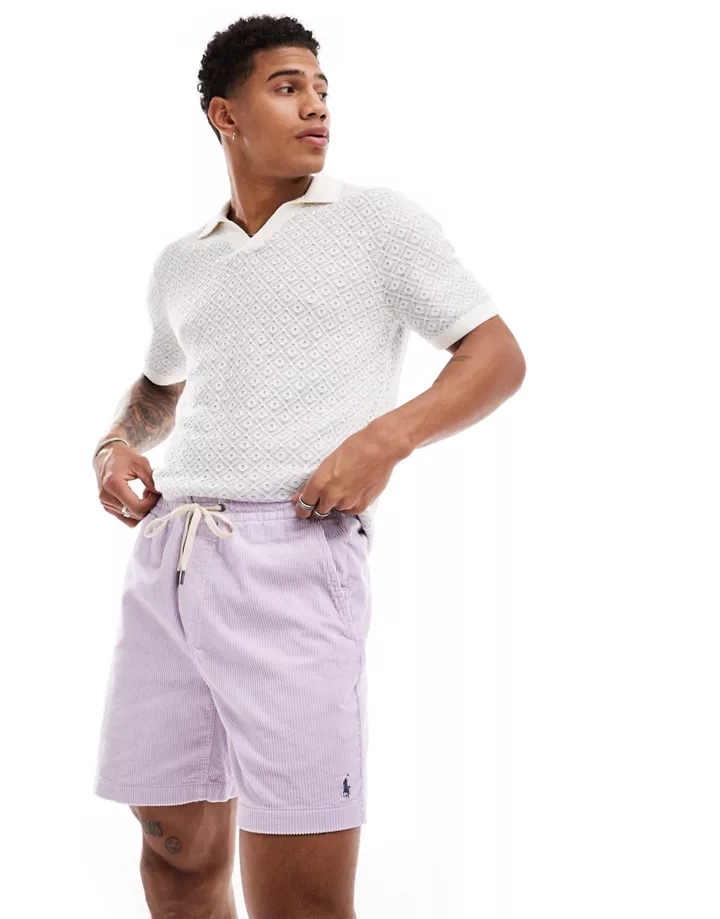Pantalones cortos lilas con logo de pana Prepsters de Polo Ralph Lauren lila c1KoXXxS