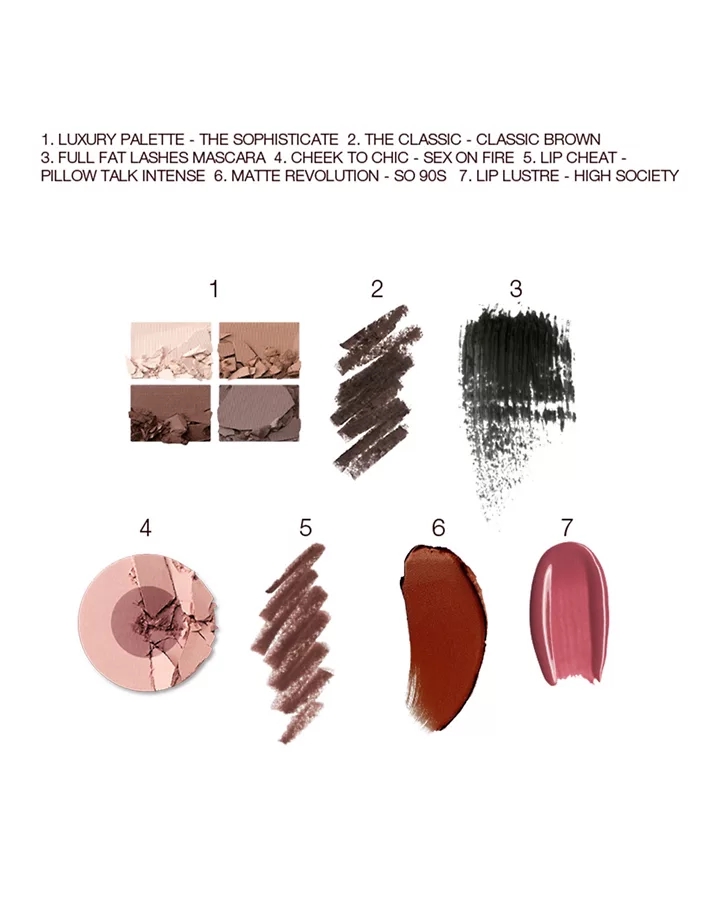 Set de maquillaje The Sophisticate Look en tonos oscuros de Charlotte Tilbury Deep c1Pr57hU