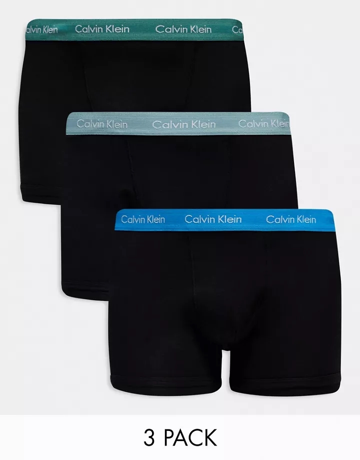 Pack de 3 calzoncillos negros elásticos con cinturilla 