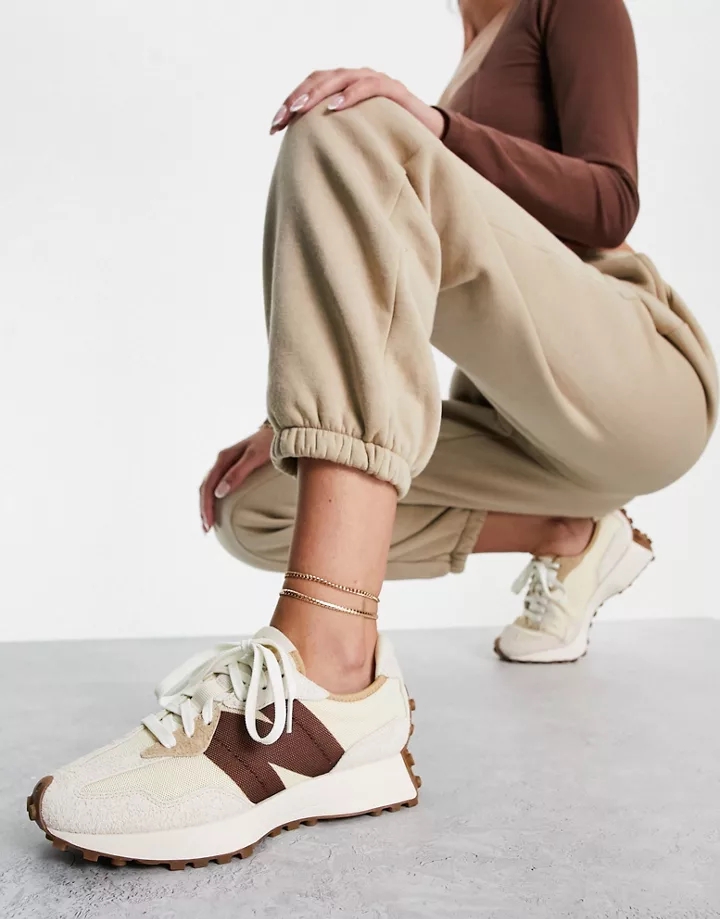 Zapatillas de deporte blanco hueso y marrones 327 exclusivas en de New Balance Color hueso/marrón cLpZw6BH