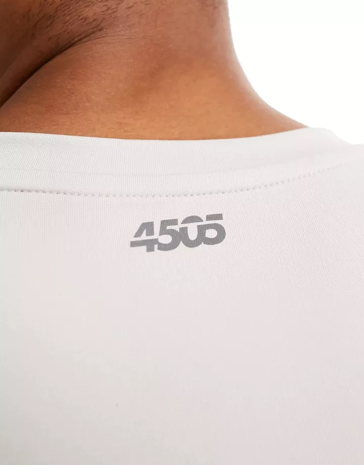 Camiseta deportiva color piedra ajustada de tejido de secado rápido Icon de 4505 Piedra cRTo2Ezw