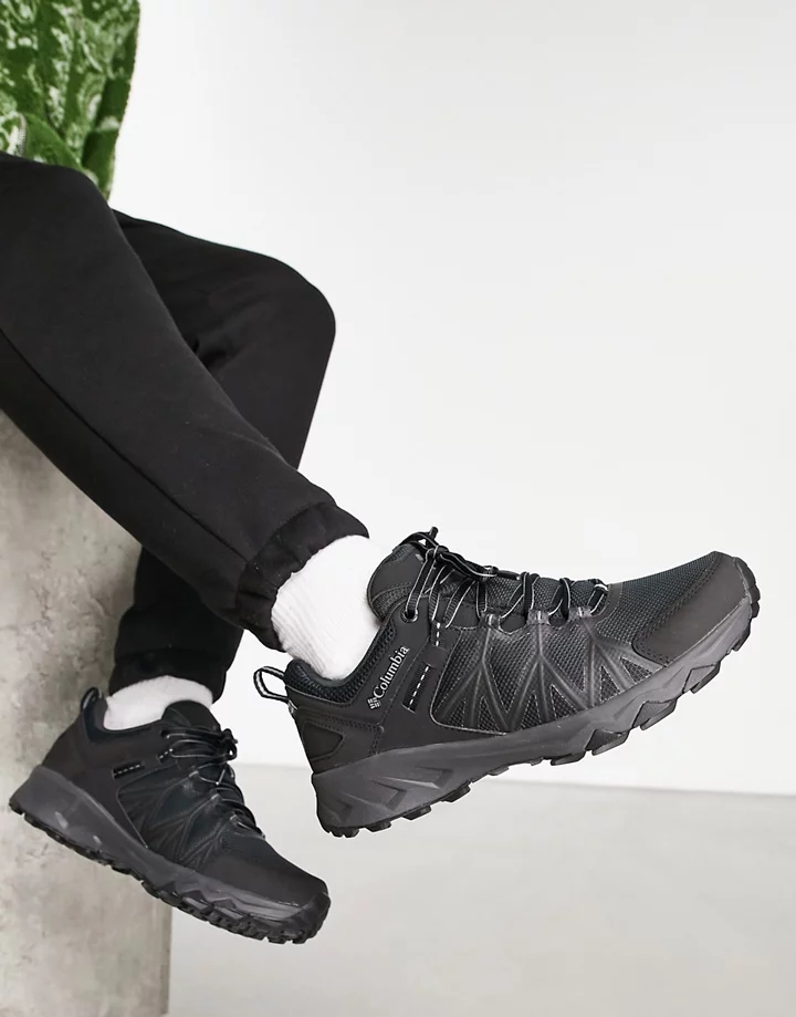 Zapatillas de senderismo negras impermeables Peakfreak 