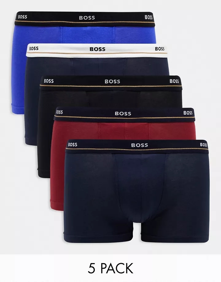 Pack de 5 calzoncillos de varios colores básicos de BOSS Bodywear Multicolor cuXWAtMj