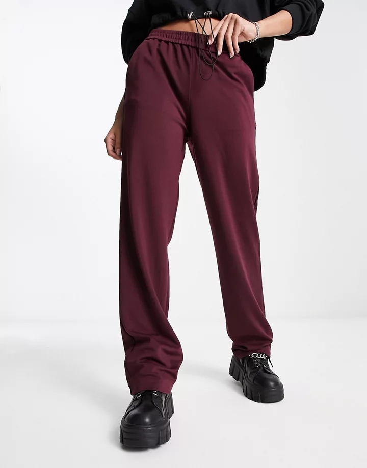 Pantalones de sastre color vino de pernera recta de Ver