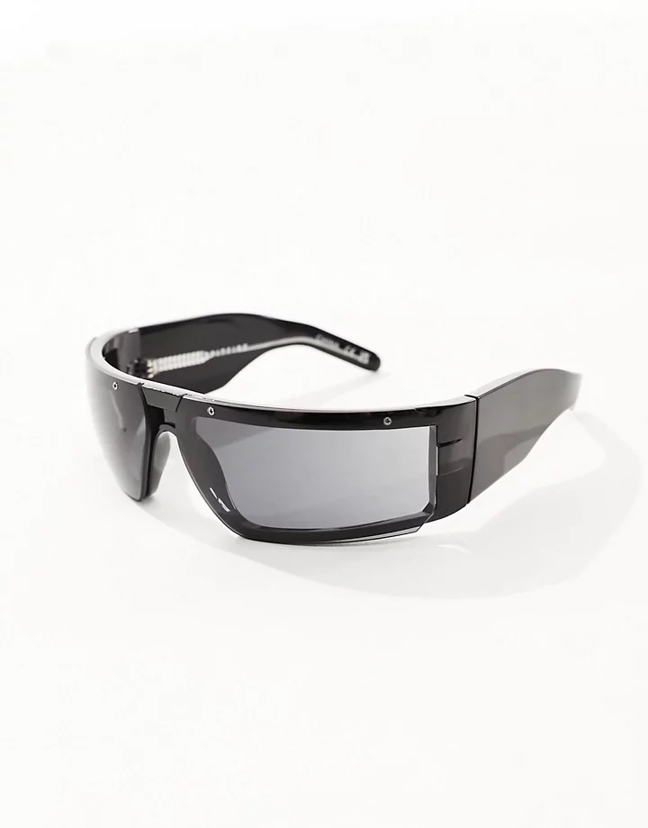 Gafas de sol negras estilo visor Saltash de Spitfire Negro czmAIvjA