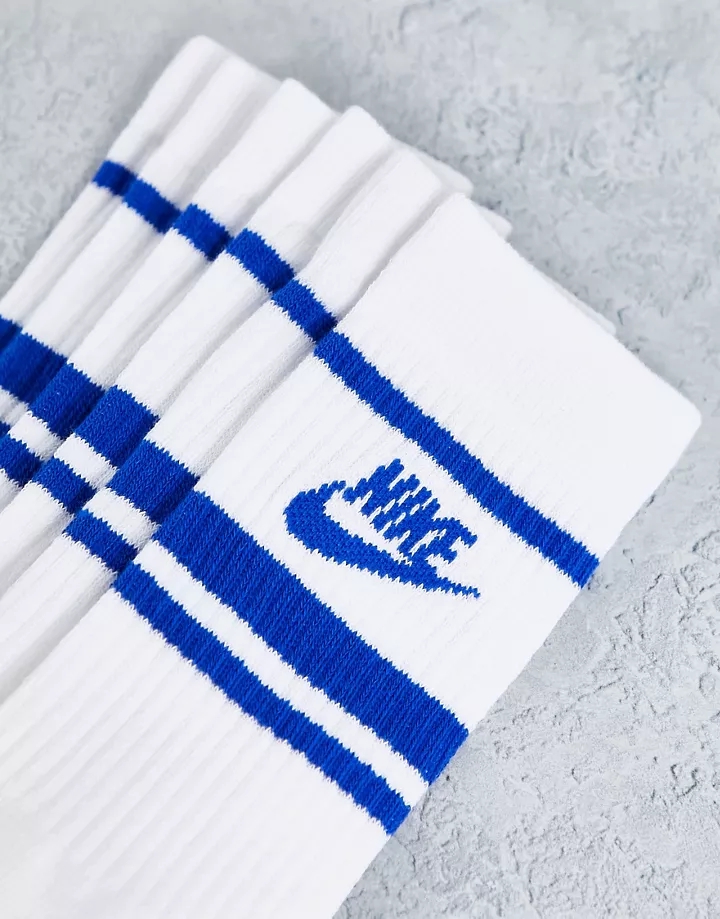 Pack de 3 pares de calcetines blancos y azules Everyday Essential de Nike blanco dDwwUzER