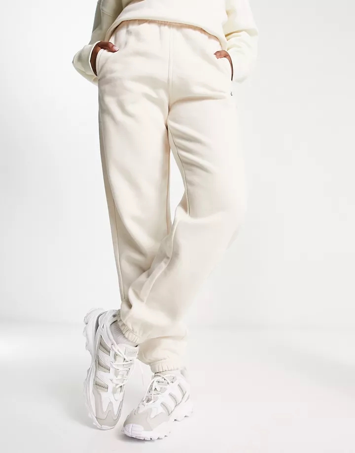 Joggers blanco hueso básicos de felpa de adidas Originals Blanco maravilla dfWJhx0w