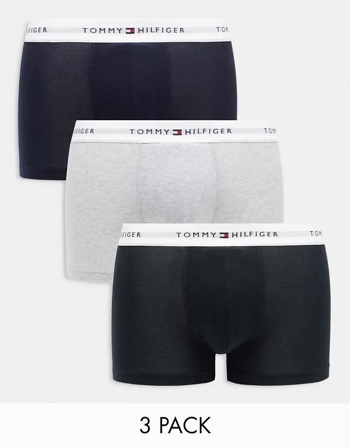 Pack de 3 calzoncillos básicos de varios colores con logo de algodón de Tommy Hilfiger MULTICOLOR eTkXe9rB