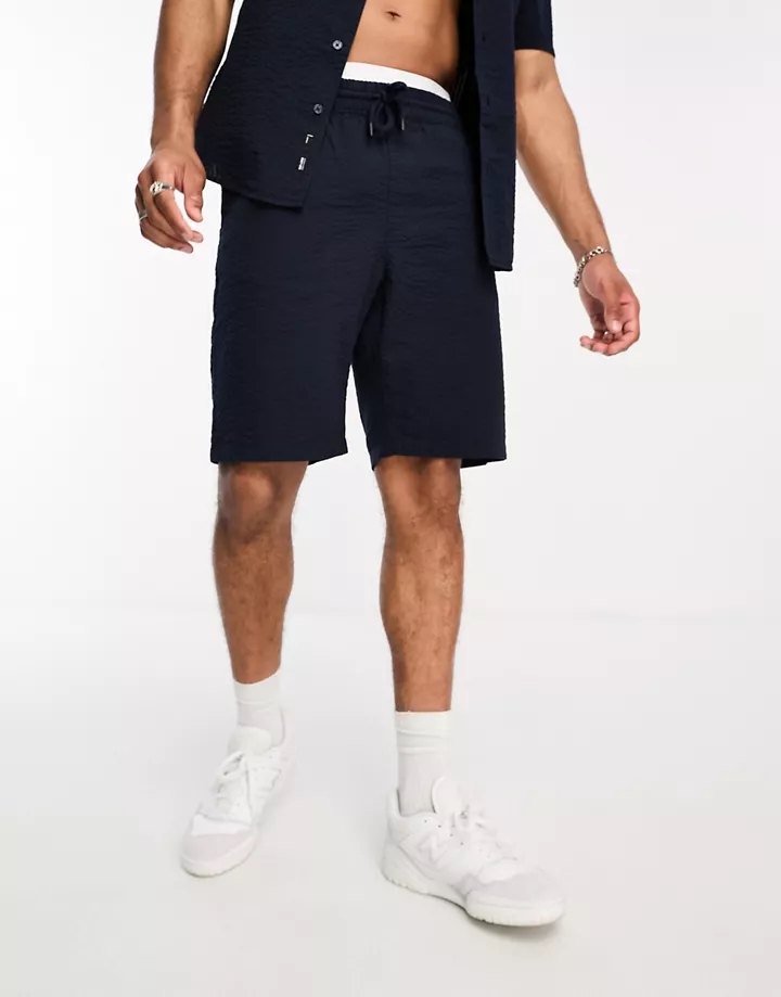 Pantalones cortos azul marino de sirsaca de Only & Sons (parte de un conjunto) Azul marino oscuro eYIrb3Ff