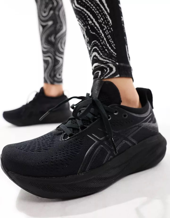 Zapatillas de deporte negras para correr Gel-Nimbus 25 Neutral de Asics Negro f4bmK049