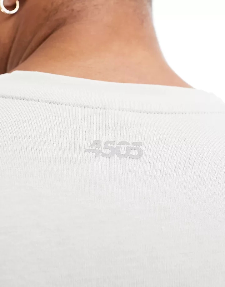 Camiseta deportiva color piedra extragrande de tejido de secado rápido Icon de 4505 Piedra fEDLIqJN