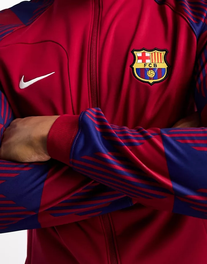 Chaqueta roja F.C. Barcelona Anthem de Nike Football Rojo fNfbogHM
