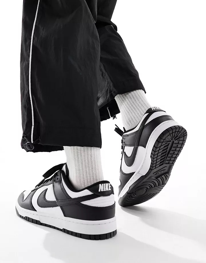Zapatillas de deporte negras y blancas Dunk Low Retro de Nike Negro/blanco ffhXdPAk