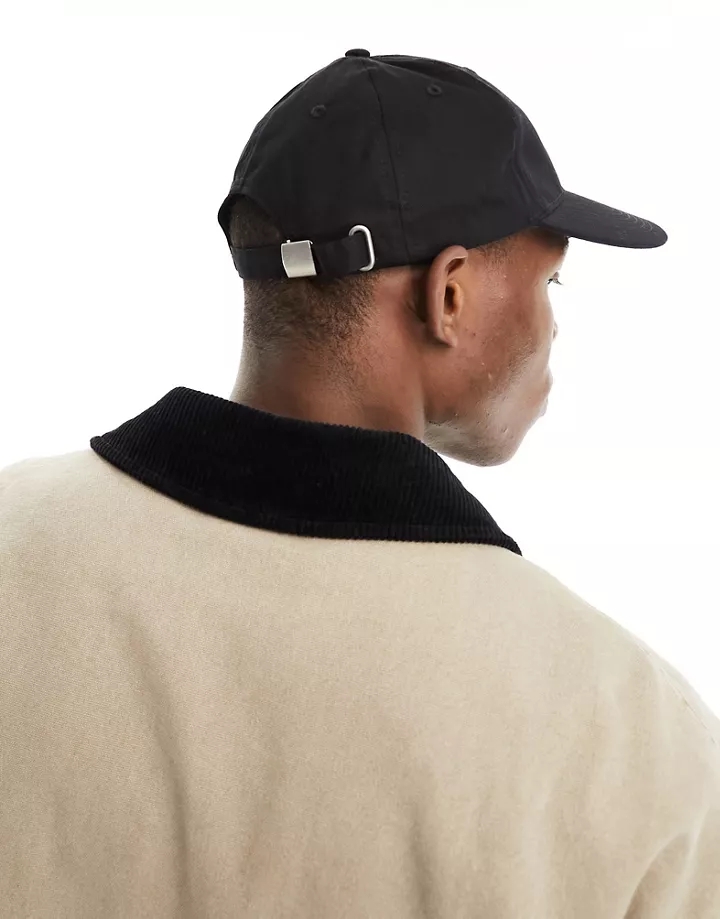 Gorra de béisbol negra clásica de algodón de DESIGN Negro fioroeXe