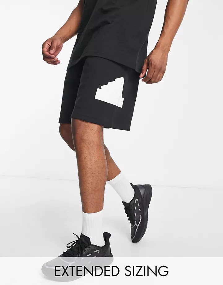 Pantalones cortos negros y blancos Future Icons BOS de adidas Sportswear Negro/blanco fnwy2Wfu