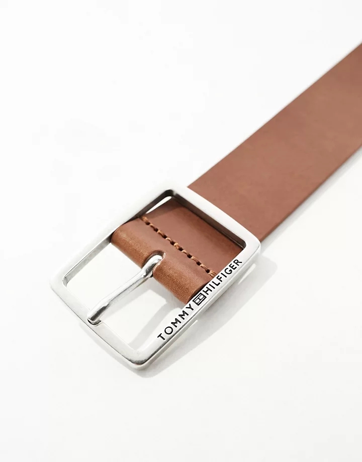 Cinturón color tostado de 35 mm con hebilla de Tommy Hilfiger tan gGRWeh8X