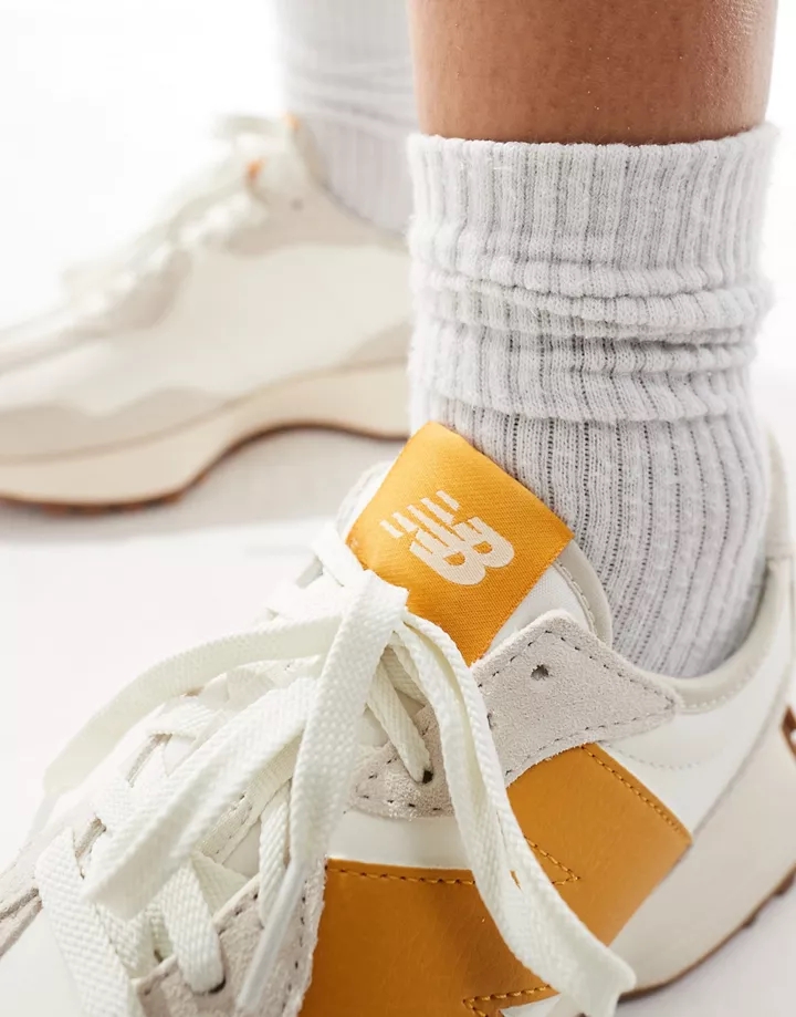 Zapatillas de deporte blanco hueso y amarillas 327 exclusivas en de New Balance Color hueso/amarillo gTRwxyge